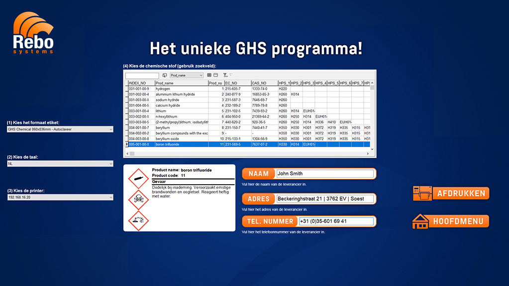 CLP/GHS labelling solution | NiceLabel Powerforms
