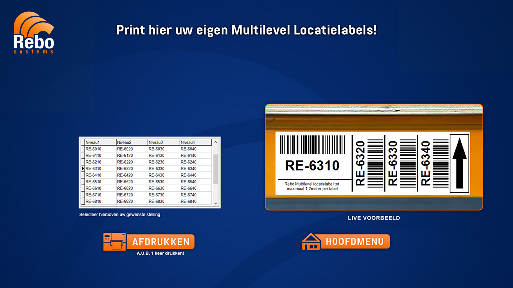 Multi-level location labelling solution | NiceLabel Powerforms