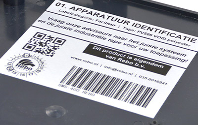 Fraudebestendige QR code labels